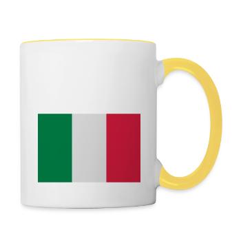 Italy - Tasse zweifarbig - Weiß/Gelb - Rechts