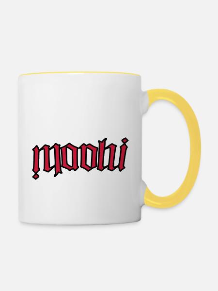 maohi - Tasse zweifarbig - Weiß/Gelb