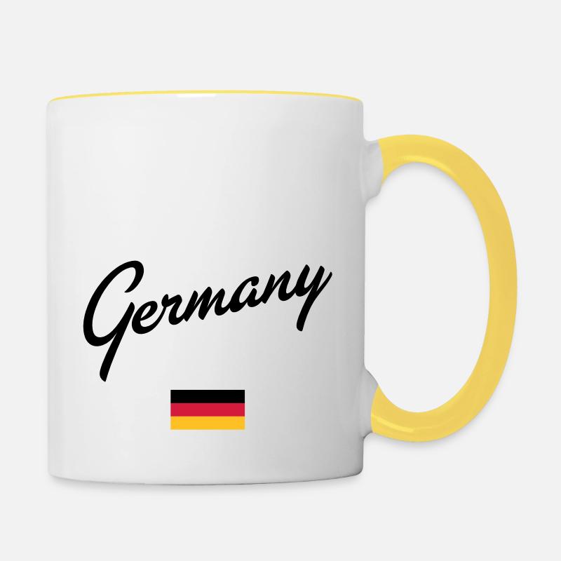 Germany - Contrasting Mug - white/yellow
