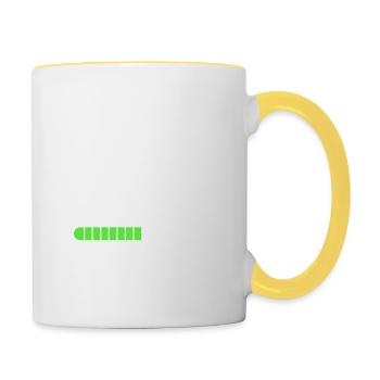 Prochaine connerie cadeau - Mug contrasté - blanc/jaune - Droite