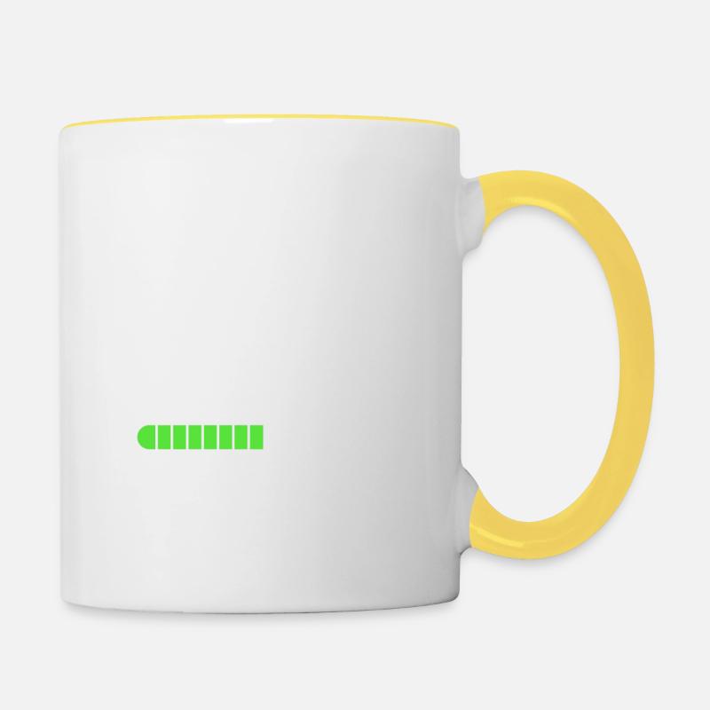 Prochaine connerie cadeau - Mug contrasté - blanc/jaune