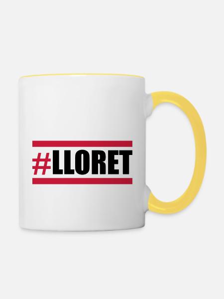 lloret design - Tasse zweifarbig - Weiß/Gelb