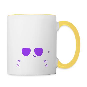 Mother - Tasse zweifarbig - Weiß/Gelb - Rechts