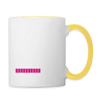 Leveling up to grandma - Loading - Contrasting Mug - white/yellow - Right
