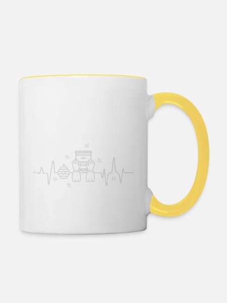 Imker - Tasse zweifarbig - Weiß/Gelb