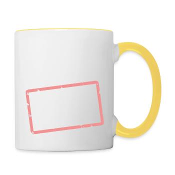 Dream Team - Tasse zweifarbig - Weiß/Gelb - Rechts