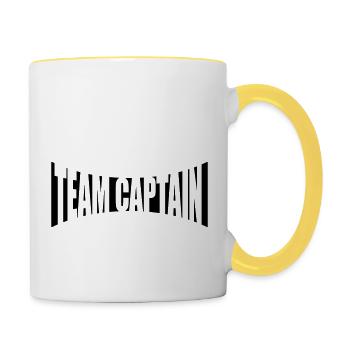 Group Team Captain - Contrasting Mug - white/yellow - Right