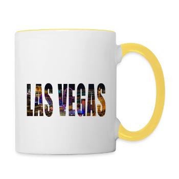 LAS VEGAs - Contrasting Mug - white/yellow - Right