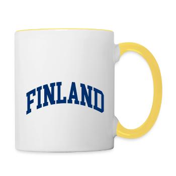 FINNLAND - Tasse zweifarbig - Weiß/Gelb - Rechts