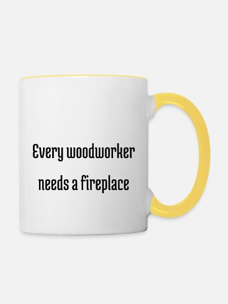 present idea hobbyists - Tasse zweifarbig - Weiß/Gelb