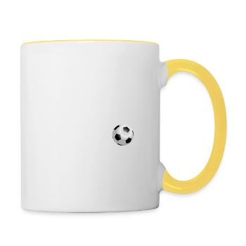 Fußball Football - Mug contrasté - blanc/jaune - Droite