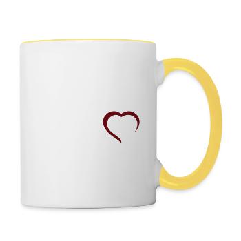 Dancing Dance Music - Contrasting Mug - white/yellow - Right
