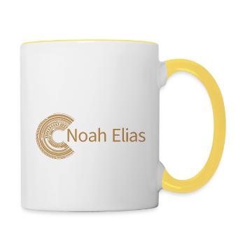 For Noah Elias - Contrasting Mug - white/yellow - Right