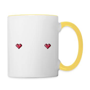 I Love It When My Girlfriend Lets Play Video Games - Tasse zweifarbig - Weiß/Gelb - Rechts