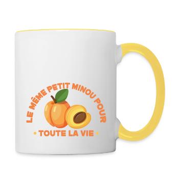 EVG Cadeau Enterrement de Vie de Garçon Team Marié - Mug contrasté - blanc/jaune - Droite