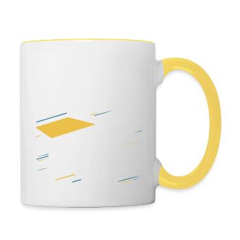 AIRPLANES, FLY HIGH - Contrasting Mug - white/yellow - Right