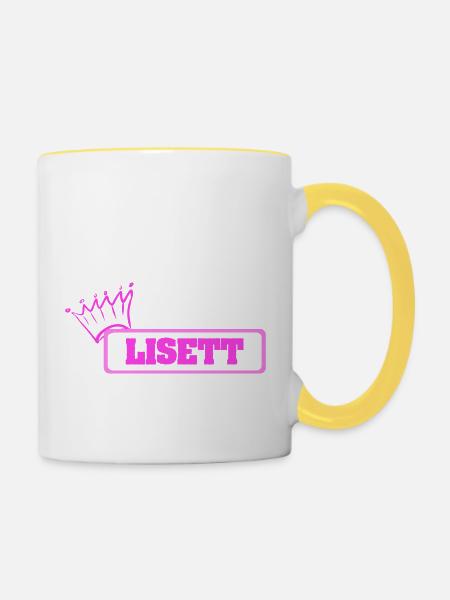 Krone Lisett - Tasse zweifarbig - Weiß/Gelb