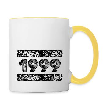 1999 1999 - Mug contrasté - blanc/jaune - Droite