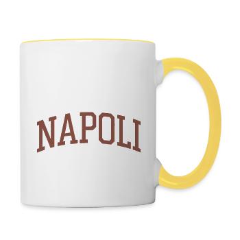 Napoli - Italia - Mug contrasté - blanc/jaune - Droite