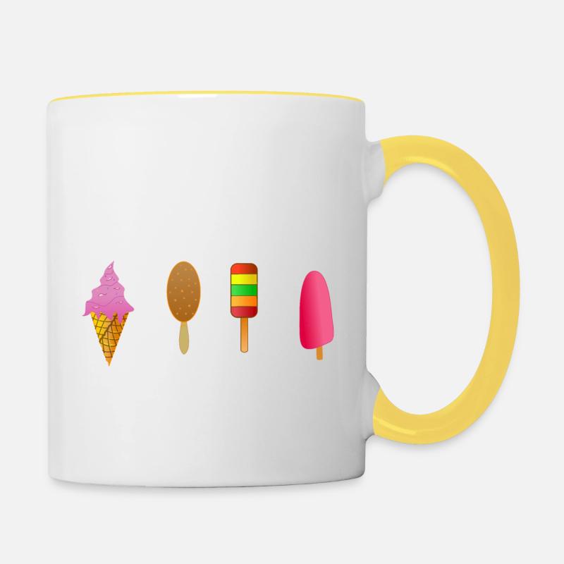 Eis - Contrasting Mug - white/yellow