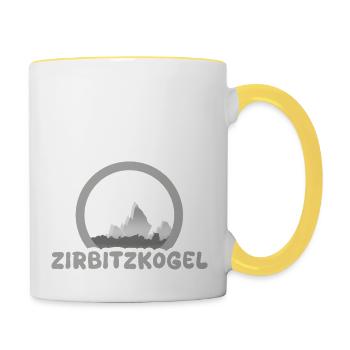 Trekking Zirbitzkogel - Tasse zweifarbig - Weiß/Gelb - Rechts