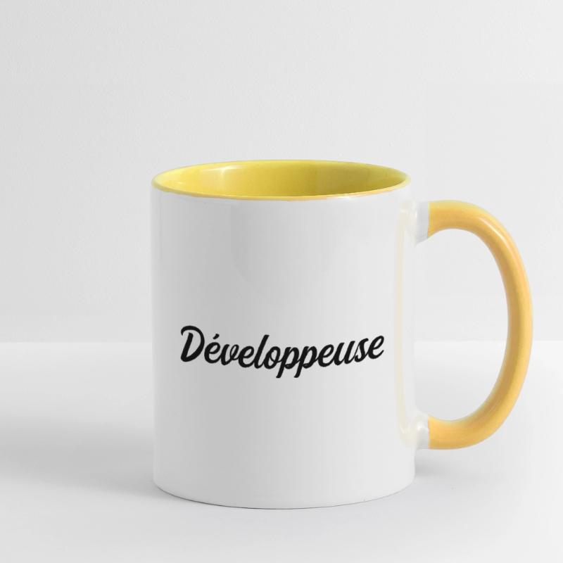 Développeuse Web Code Logiciel Application Tech Mug contrasté