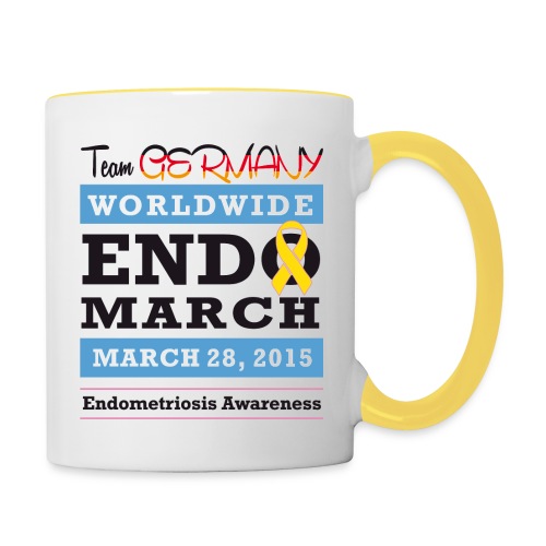 EndoMarch 2015 TeamGermanyDesign - Tasse zweifarbig