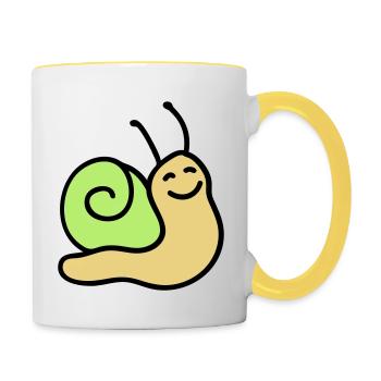 Merry screw 3 - Contrasting Mug - white/yellow - Right