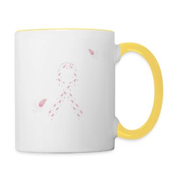 Down syndrome awareness - Contrasting Mug - white/yellow - Right
