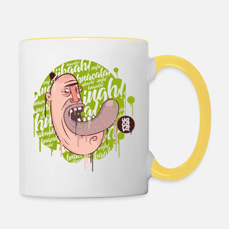 uacala1 - Contrasting Mug - white/yellow