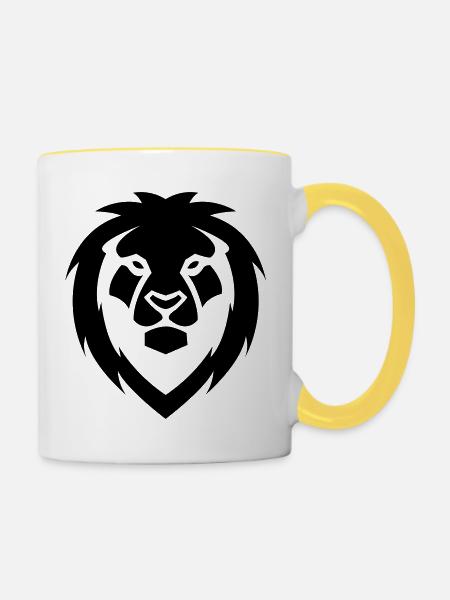 loewe - Tasse zweifarbig - Weiß/Gelb