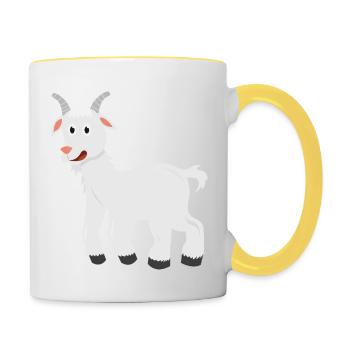 Goat - Contrasting Mug - white/yellow - Right