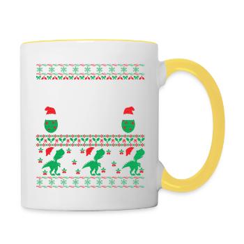 31 - Mug contrasté - blanc/jaune - Droite