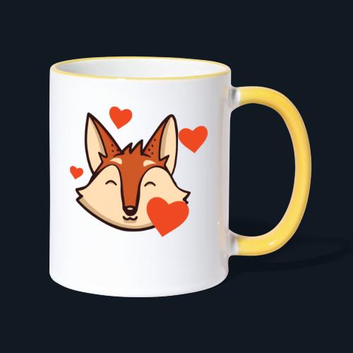 Fox love - Contrasting Mug