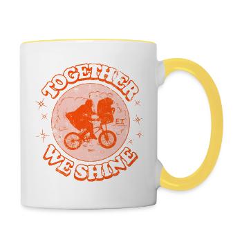 E.T. The Extra-Terrestrial Together We Shine - Contrasting Mug - white/yellow - Right