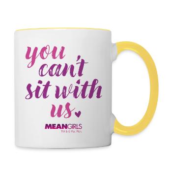Lolita Malgré Moi - Mean Girls Citation Humour - Mug contrasté - blanc/jaune - Droite
