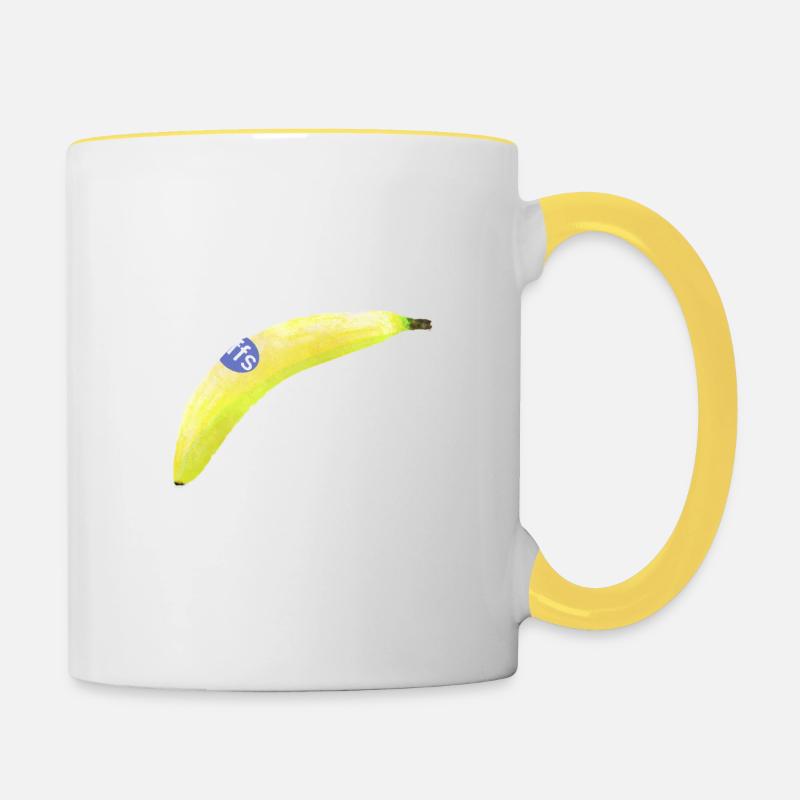 Go Bananas - Contrasting Mug - white/yellow
