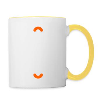 Strong everytime - Tasse zweifarbig - Weiß/Gelb - Rechts