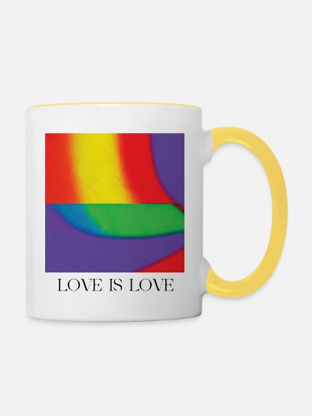 PRIDE - Tasse zweifarbig - Weiß/Gelb