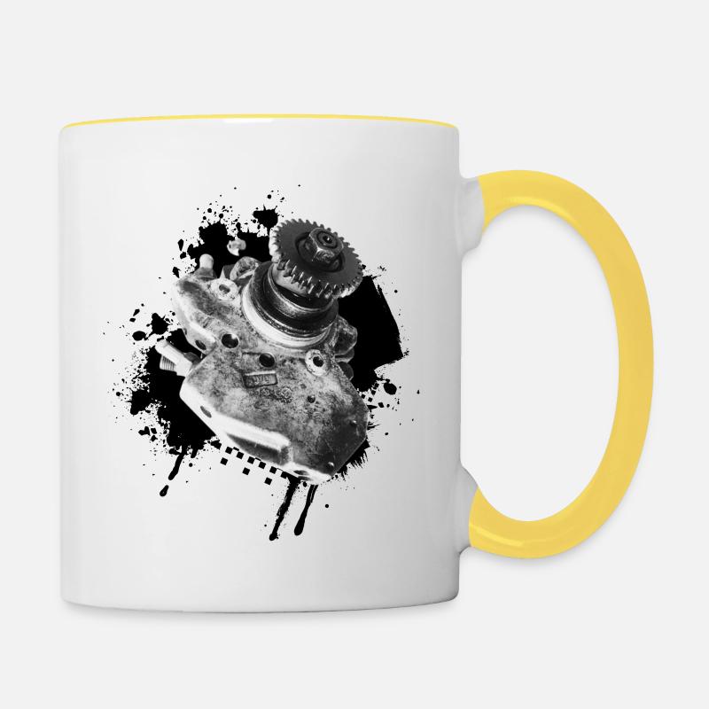 Ma pompe haute pression - Mug contrasté - blanc/jaune