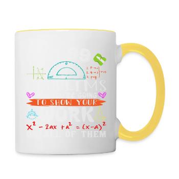I got 99 problems and you are going to show your - Contrasting Mug - white/yellow - Right