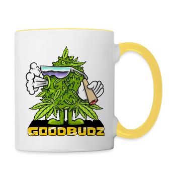 GOODBUDZ - Contrasting Mug - white/yellow - Right