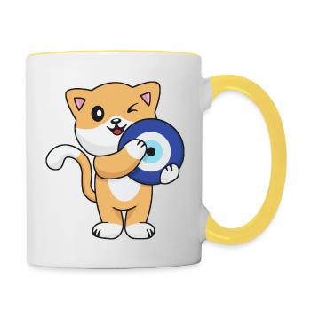 Nazar - Contrasting Mug - white/yellow - Right