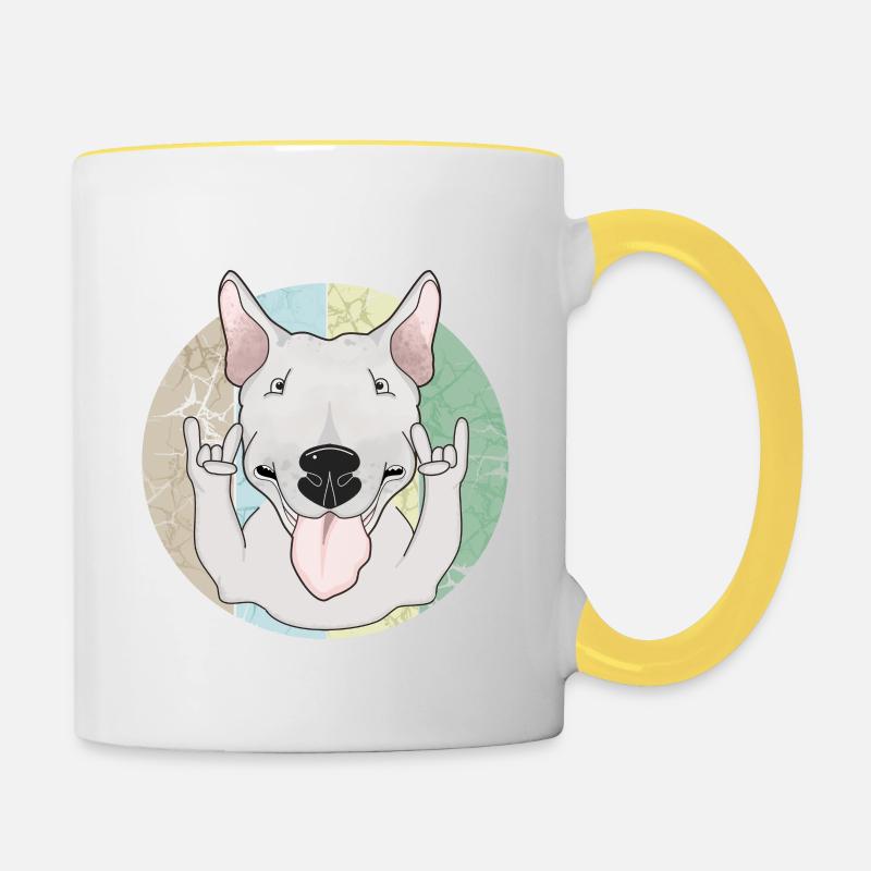 BULLY - Contrasting Mug - white/yellow