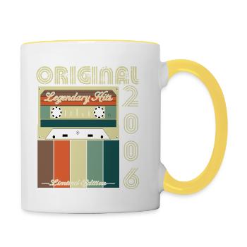 Legendary Anniversary of 2006 - Contrasting Mug - white/yellow - Right