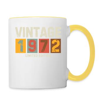 Vintage 1972 Limited Edition Classic original colo - Contrasting Mug - white/yellow - Right