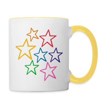 Star - Contrasting Mug - white/yellow - Right