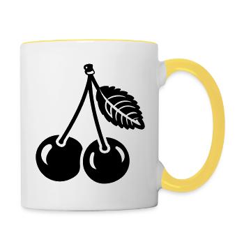 cherry - Contrasting Mug - white/yellow - Right