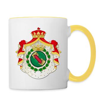 Conde de Andrade - Mug contrasté - blanc/jaune - Droite