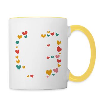 La meilleure grand-mère - Mug contrasté - blanc/jaune - Droite